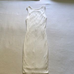 Fitted white dress